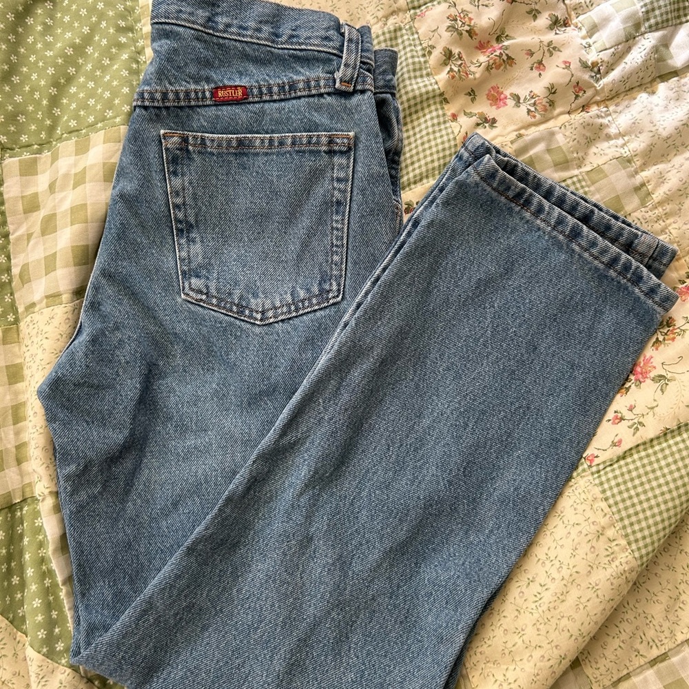 Rustler Men's Straight Jeans - Blue